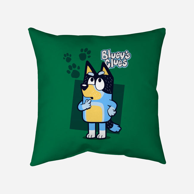 Blue Puppy's Clues-None-Removable Cover w Insert-Throw Pillow-Boggs Nicolas