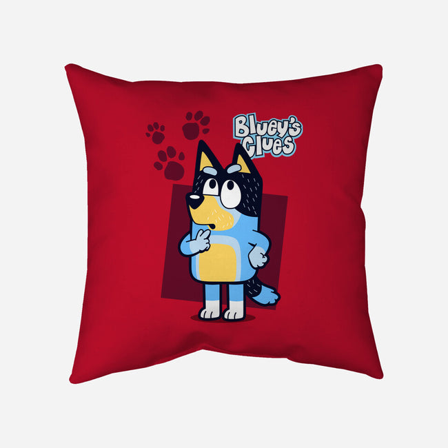 Blue Puppy's Clues-None-Removable Cover w Insert-Throw Pillow-Boggs Nicolas