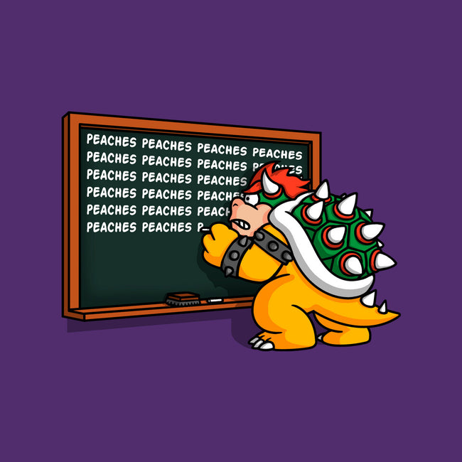 Peaches Repeat-Womens-Fitted-Tee-Raffiti
