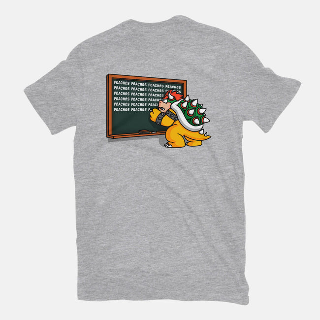 Peaches Repeat-Womens-Fitted-Tee-Raffiti