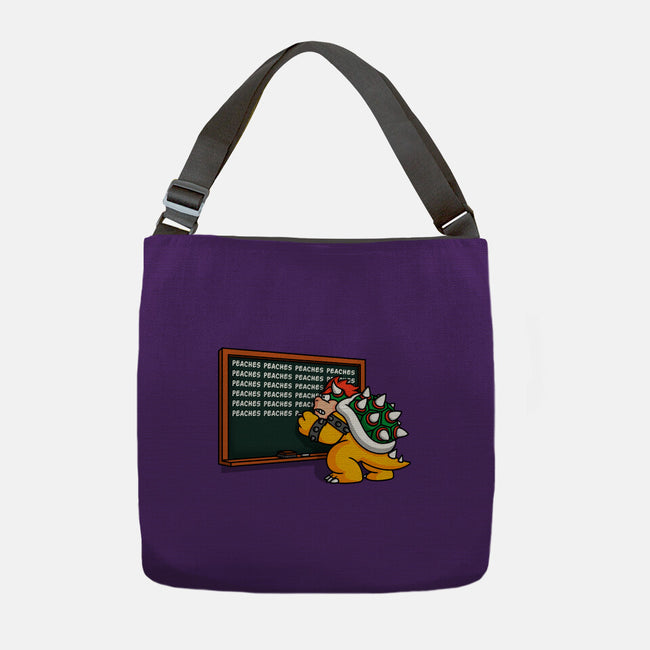 Peaches Repeat-None-Adjustable Tote-Bag-Raffiti