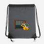 Peaches Repeat-None-Drawstring-Bag-Raffiti