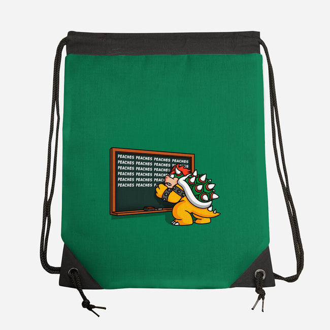Peaches Repeat-None-Drawstring-Bag-Raffiti