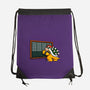 Peaches Repeat-None-Drawstring-Bag-Raffiti
