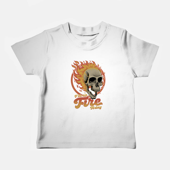 On Fire Today-Baby-Basic-Tee-Studio Mootant