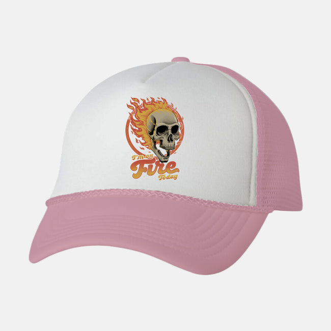 On Fire Today-Unisex-Trucker-Hat-Studio Mootant