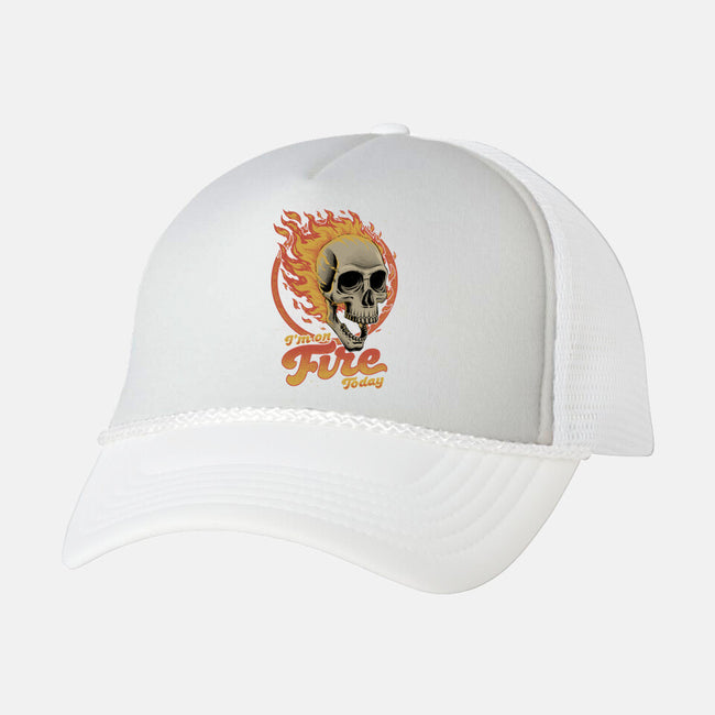 On Fire Today-Unisex-Trucker-Hat-Studio Mootant