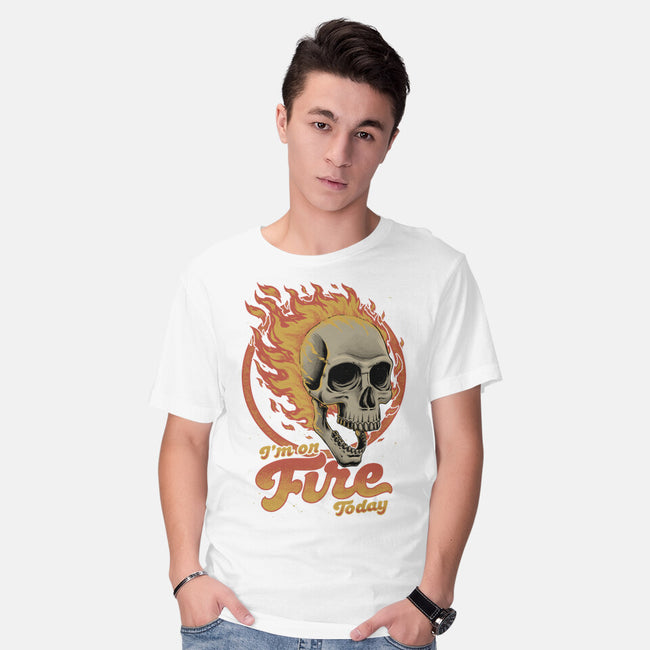 On Fire Today-Mens-Basic-Tee-Studio Mootant