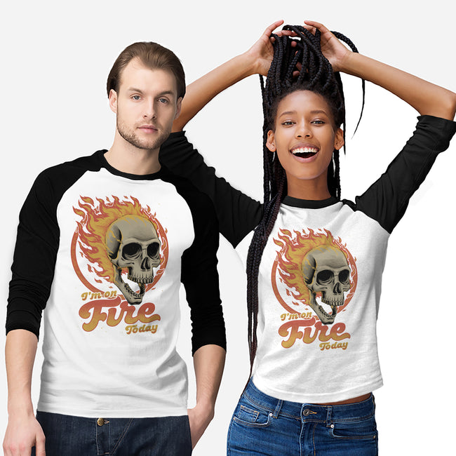 On Fire Today-Unisex-Baseball-Tee-Studio Mootant