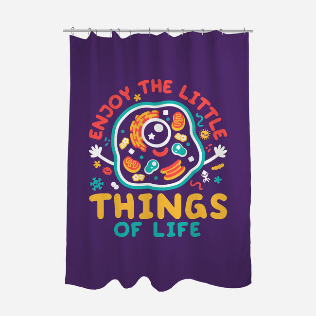 Enjoy The Little Things-None-Polyester-Shower Curtain-NemiMakeit