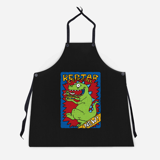 Reptar Cereal-Unisex-Kitchen-Apron-dalethesk8er