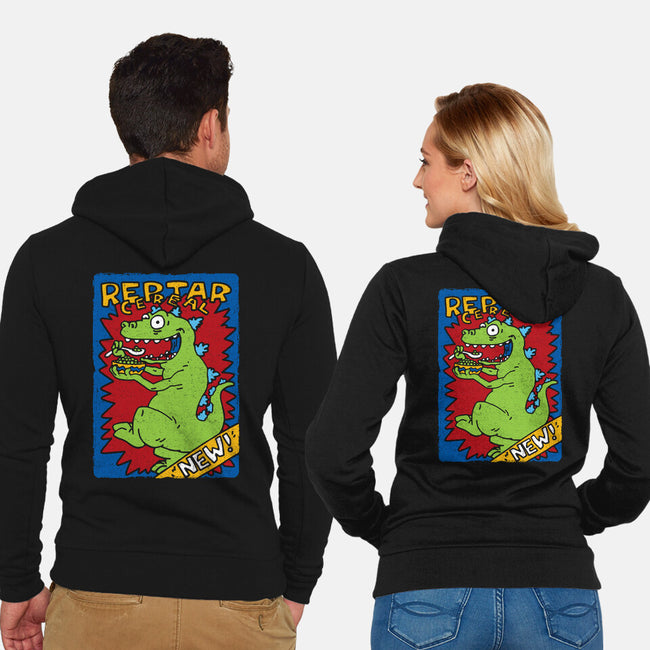 Reptar Cereal-Unisex-Zip-Up-Sweatshirt-dalethesk8er