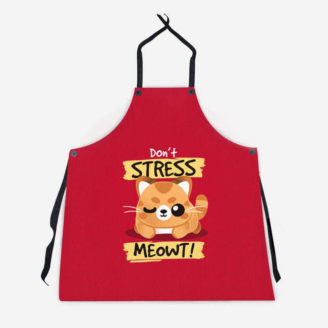 Don't Stress Meowt-Unisex-Kitchen-Apron-NemiMakeit