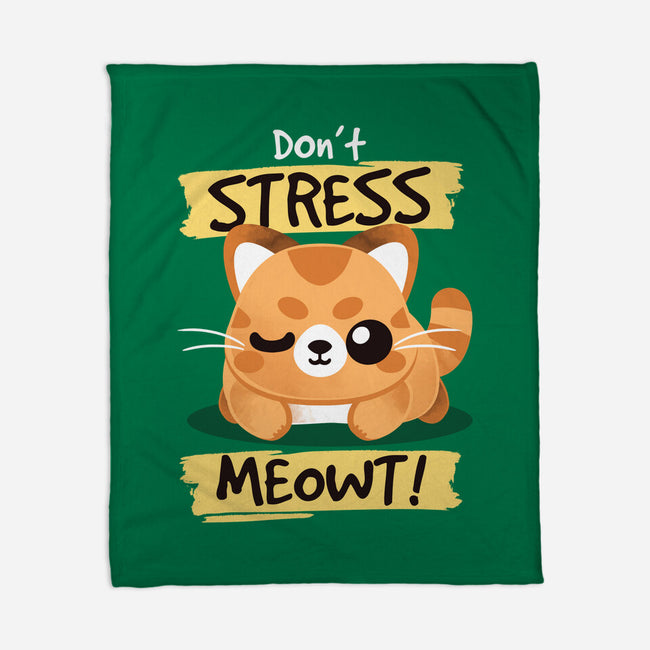 Don't Stress Meowt-None-Fleece-Blanket-NemiMakeit