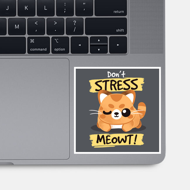 Don't Stress Meowt-None-Glossy-Sticker-NemiMakeit