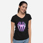 Arachnid Girl-Womens-V-Neck-Tee-spoilerinc