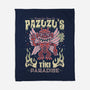 Pazuzu Tiki Paradise-None-Fleece-Blanket-Nemons