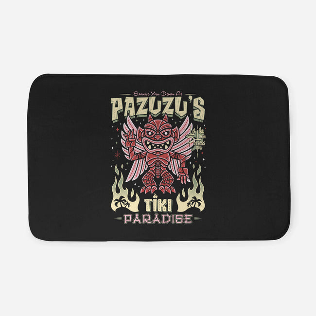 Pazuzu Tiki Paradise-None-Memory Foam-Bath Mat-Nemons