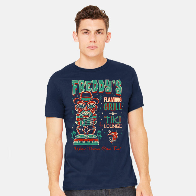 Freddy's Flaming Grill-Mens-Heavyweight-Tee-Nemons