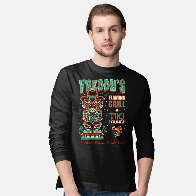 Freddy's Flaming Grill-Mens-Long Sleeved-Tee-Nemons