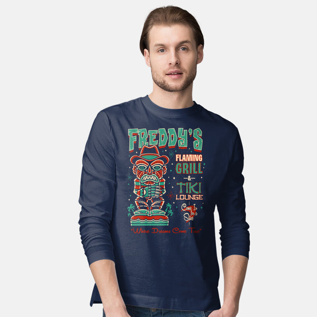 Freddy's Flaming Grill-Mens-Long Sleeved-Tee-Nemons