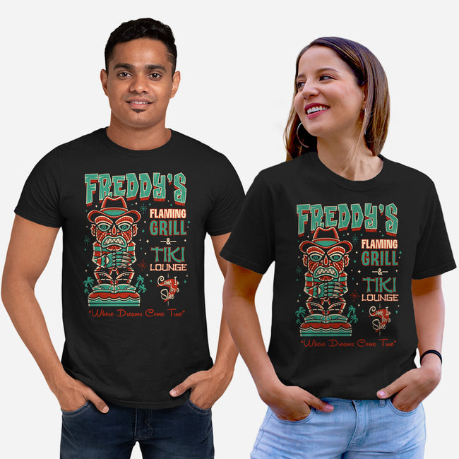Freddy's Flaming Grill-Unisex-Basic-Tee-Nemons