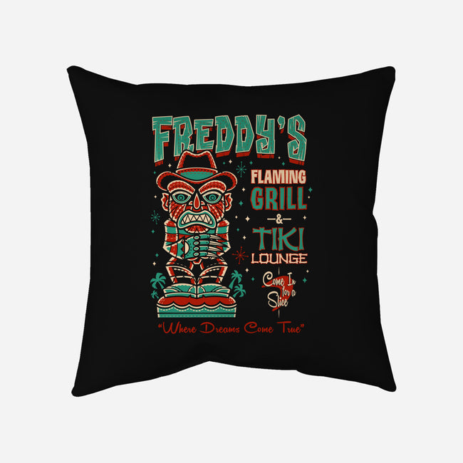 Freddy's Flaming Grill-None-Removable Cover w Insert-Throw Pillow-Nemons