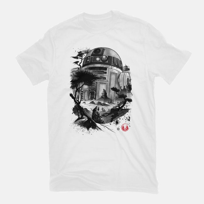 Astromech Droid-Womens-Fitted-Tee-DrMonekers