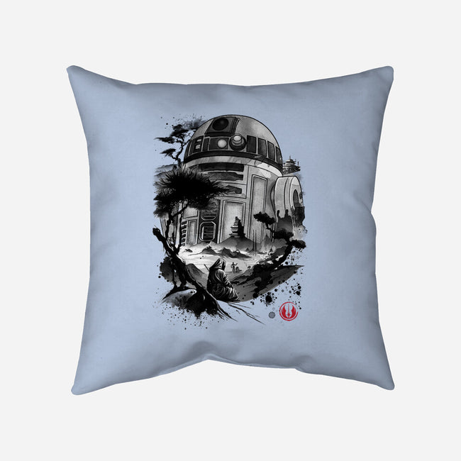 Astromech Droid-None-Removable Cover w Insert-Throw Pillow-DrMonekers