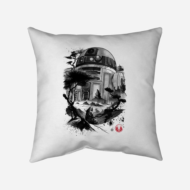 Astromech Droid-None-Removable Cover w Insert-Throw Pillow-DrMonekers