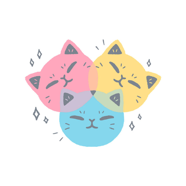 Kawaii CMYK Cat-Womens-Off Shoulder-Sweatshirt-xMorfina