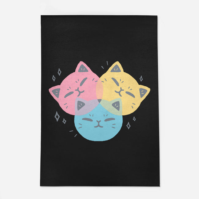 Kawaii CMYK Cat-None-Outdoor-Rug-xMorfina