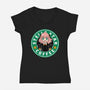 Anya Coffee-Womens-V-Neck-Tee-spoilerinc