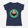 Anya Coffee-Womens-V-Neck-Tee-spoilerinc