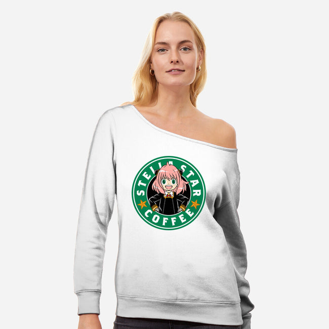 Anya Coffee-Womens-Off Shoulder-Sweatshirt-spoilerinc