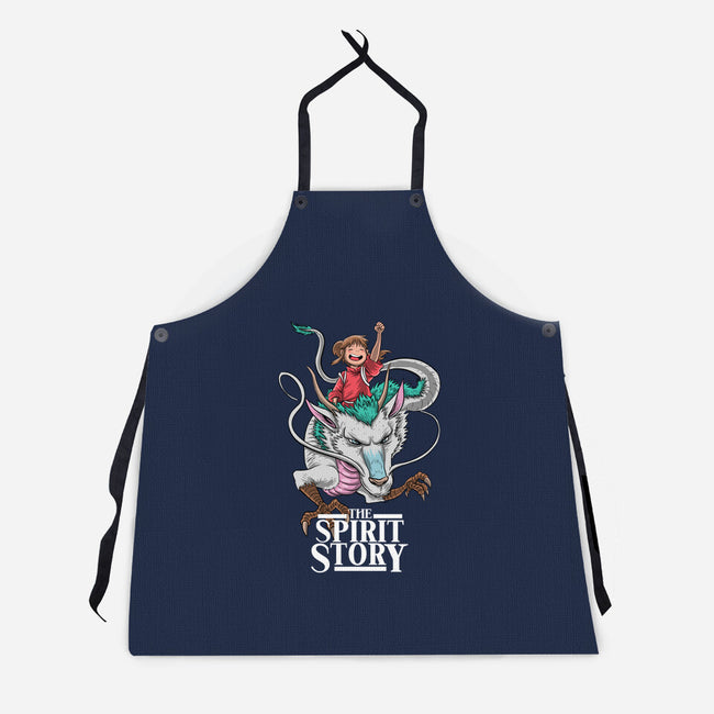 The Spirit Story-Unisex-Kitchen-Apron-zascanauta