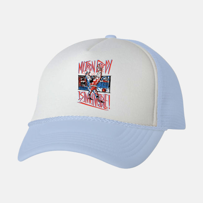 My Iron Body Is Invincible-Unisex-Trucker-Hat-demonigote