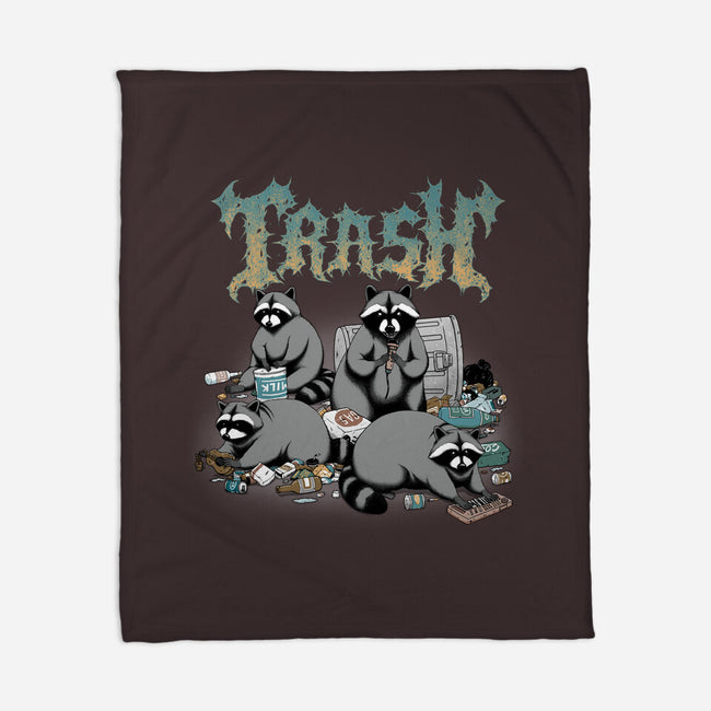 Trash Metal Band-None-Fleece-Blanket-pigboom