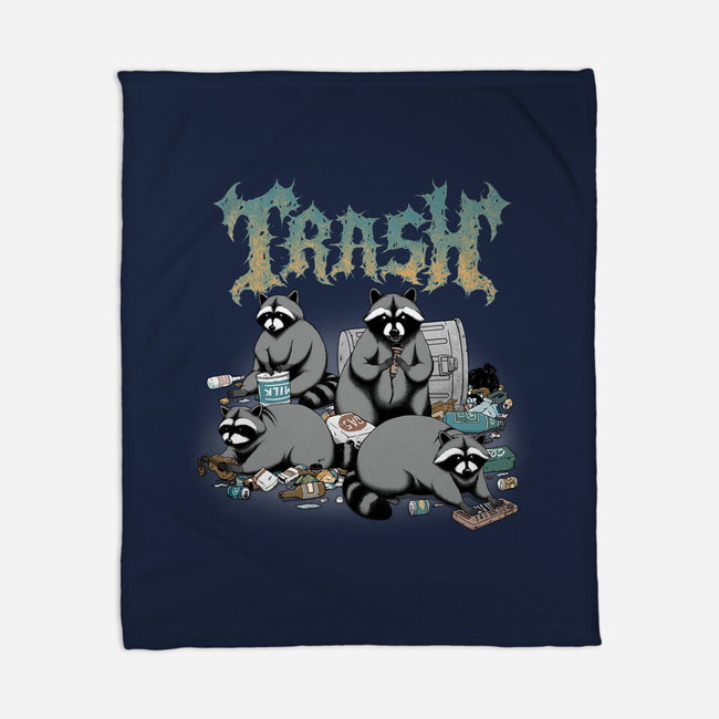 Trash Metal Band-None-Fleece-Blanket-pigboom