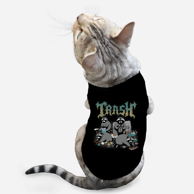 Trash Metal Band-Cat-Basic-Pet Tank-pigboom