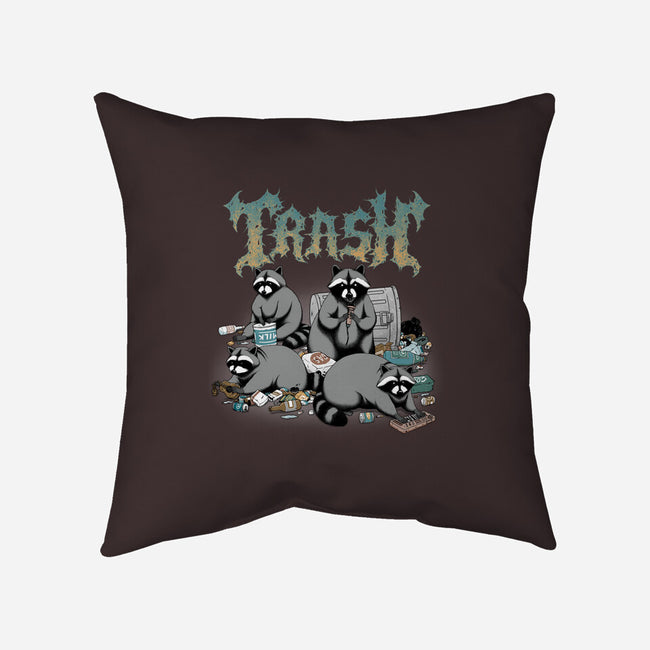 Trash Metal Band-None-Removable Cover-Throw Pillow-pigboom