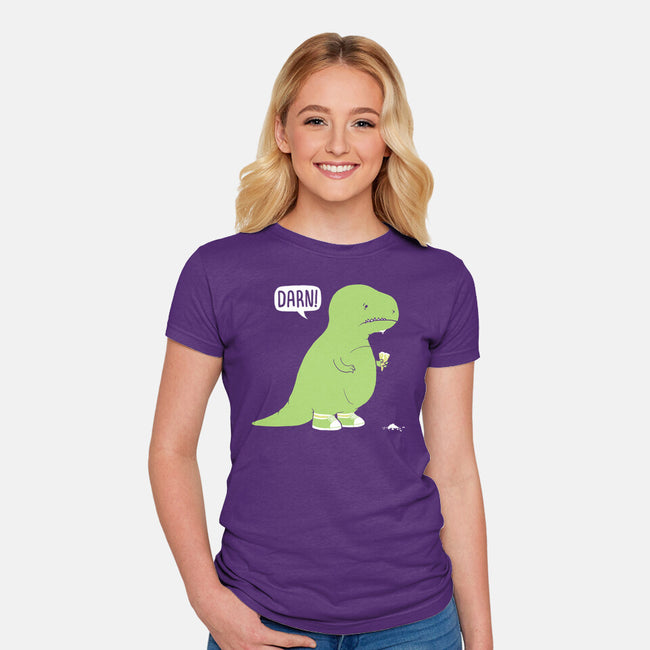 Darn!-Womens-Fitted-Tee-pigboom