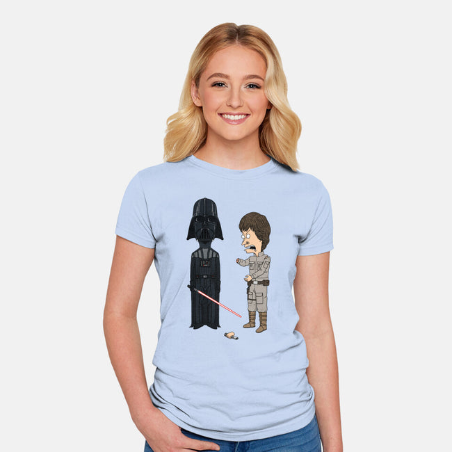 Stupid Duelist-Womens-Fitted-Tee-pigboom