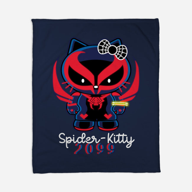 Spider-Kitty 2099-None-Fleece-Blanket-naomori