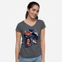 Burton's Heroes-Womens-V-Neck-Tee-daobiwan
