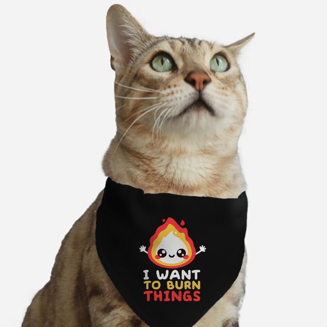 I Want To Burn Things-Cat-Adjustable-Pet Collar-NemiMakeit