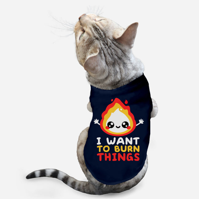I Want To Burn Things-Cat-Basic-Pet Tank-NemiMakeit