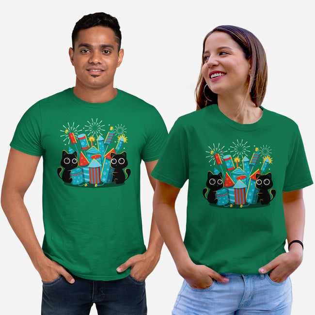 Firework Day-Unisex-Basic-Tee-erion_designs