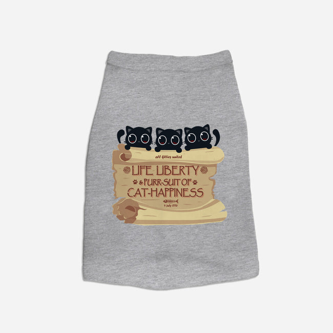 Purr-suit Of Cat Happiness-Dog-Basic-Pet Tank-erion_designs
