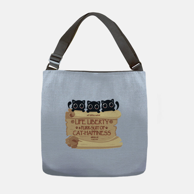 Purr-suit Of Cat Happiness-None-Adjustable Tote-Bag-erion_designs